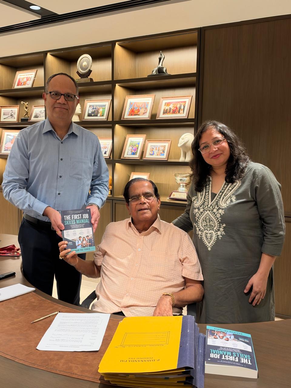 Group photograph from the launch presentation, featuring Dr. P. Dayananda Pai